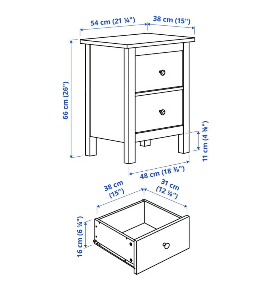 HEMNES Nightstand - photo 4