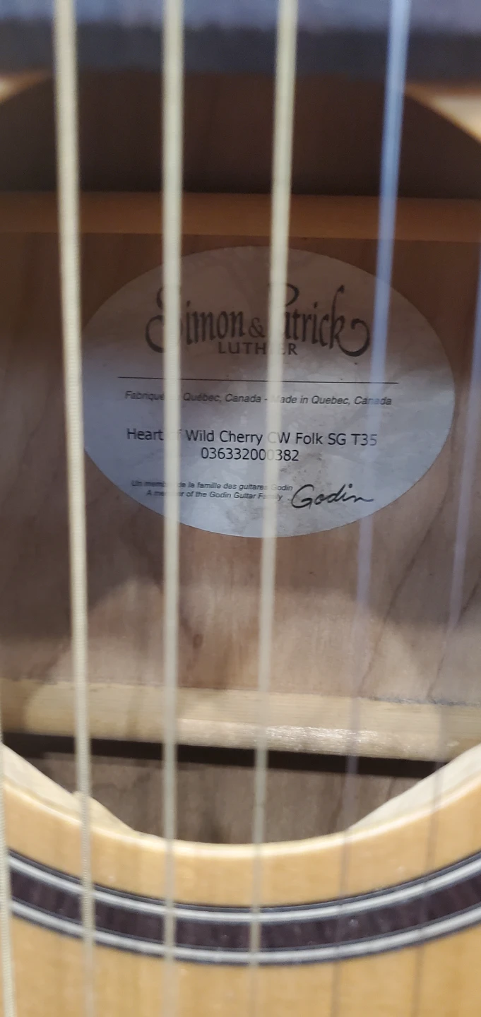 Simon & Patrick Heart of Wild Cherry CW Folk Guitar - photo 2