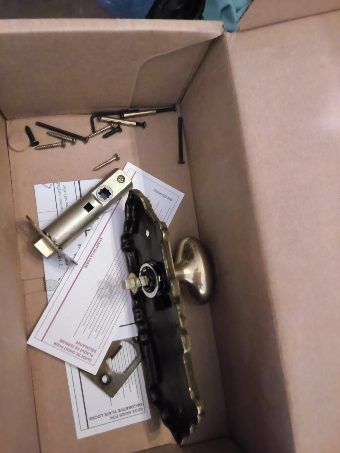 Emtek Decorative Brass Door Handleset - photo 3