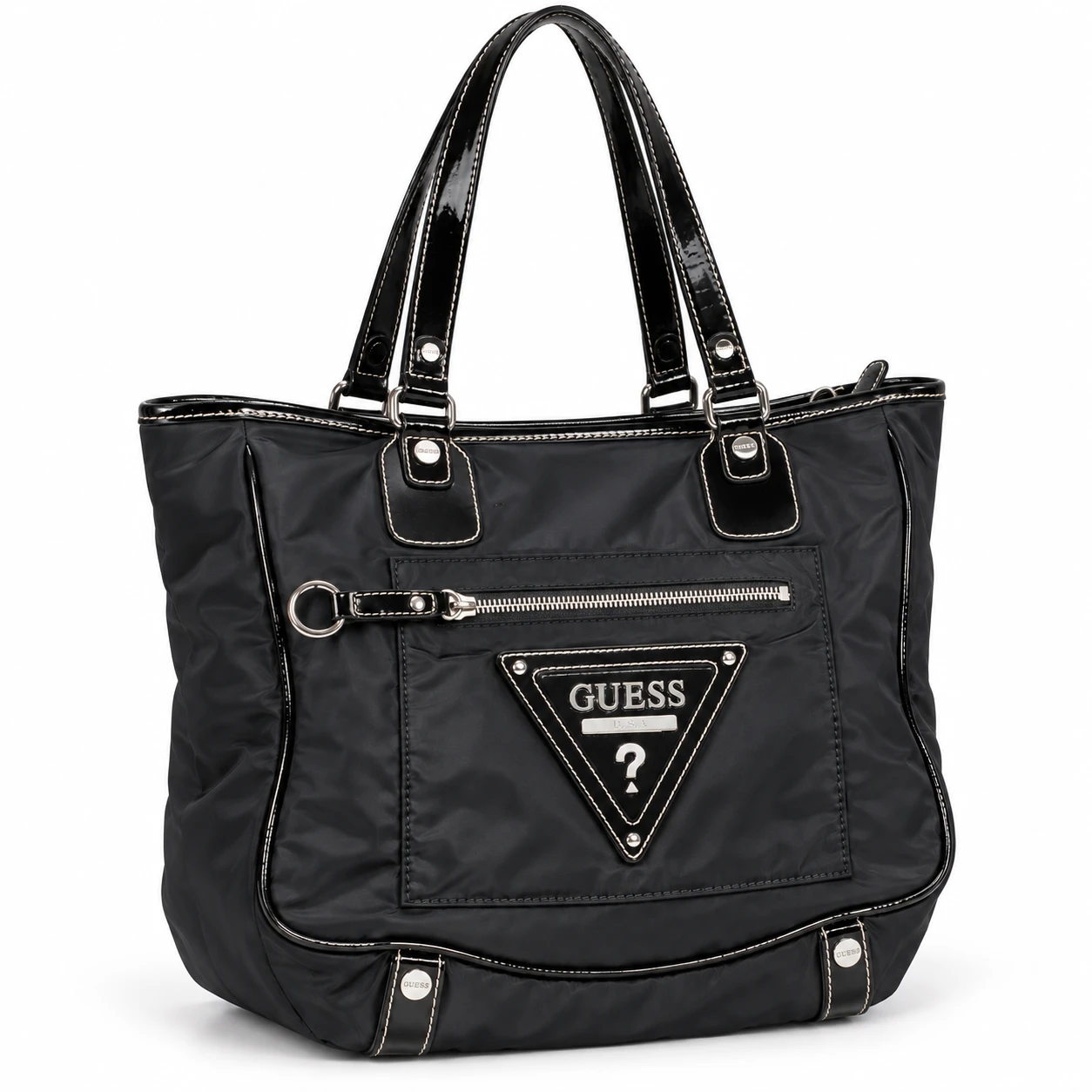 GUESS black nylon tote bag - photo 4