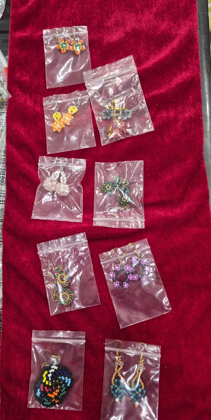 Assorted Handmade Beaded Earrings
