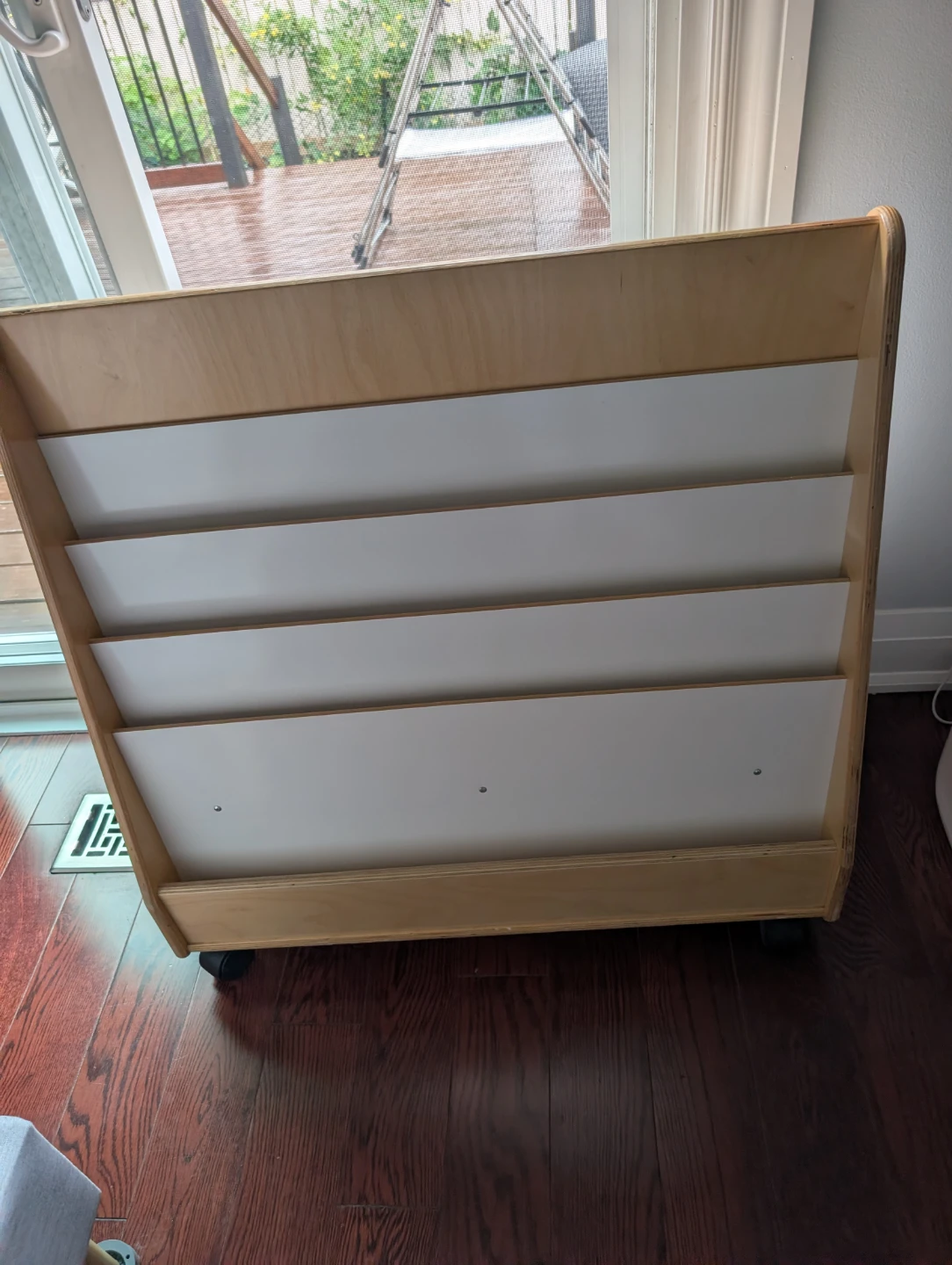 Kids Wooden Rolling Bookshelf - photo 4
