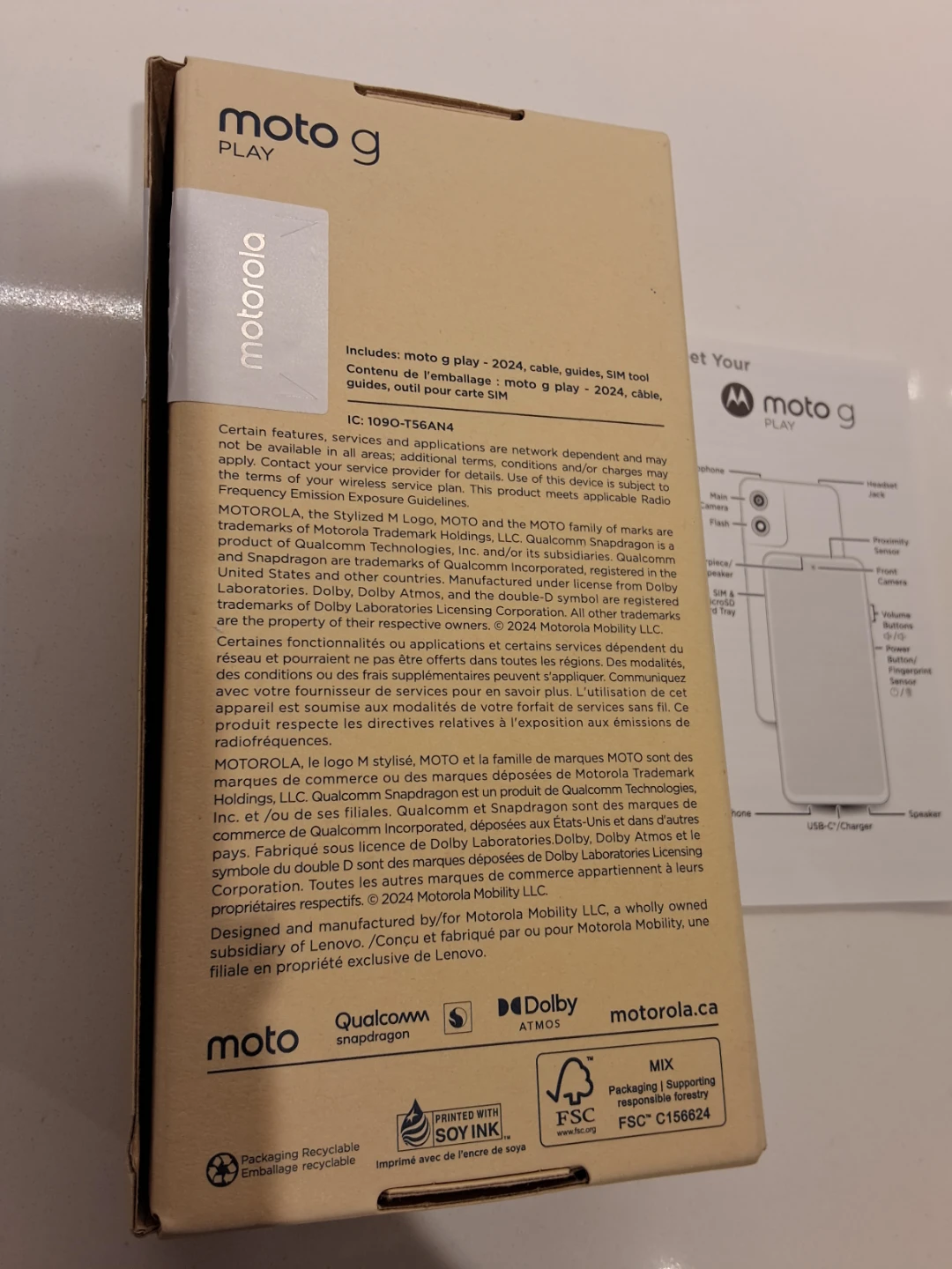 Motorola Moto G Play (2024) 64GB Smartphone unlocked - photo 2