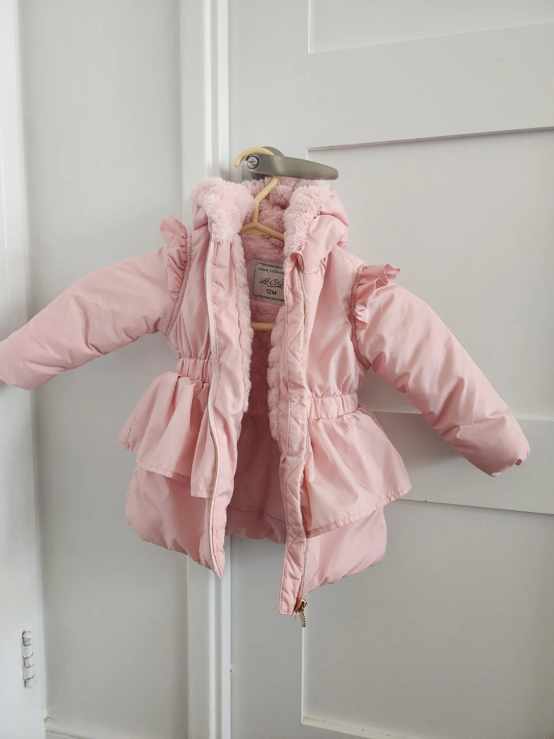 12 M- Pink Baby Jacket