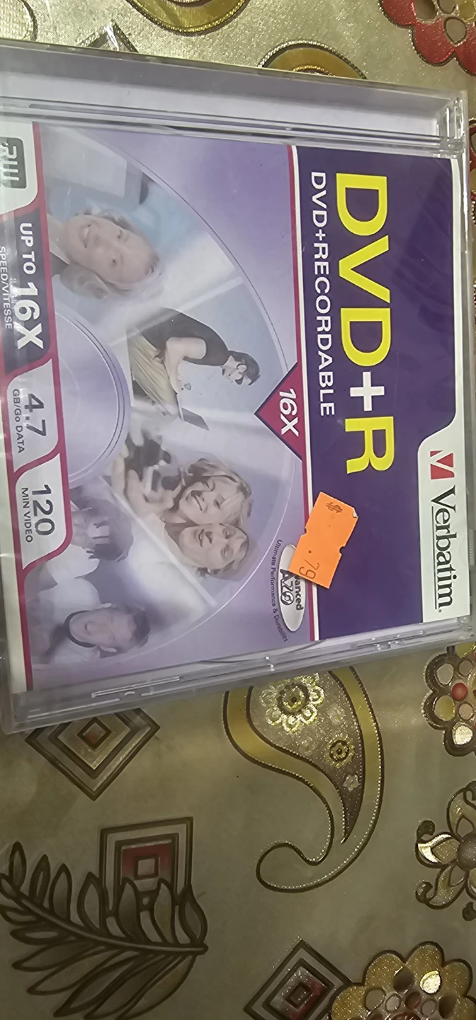 Verbatim DVD+R 16X 4.7GB Disc