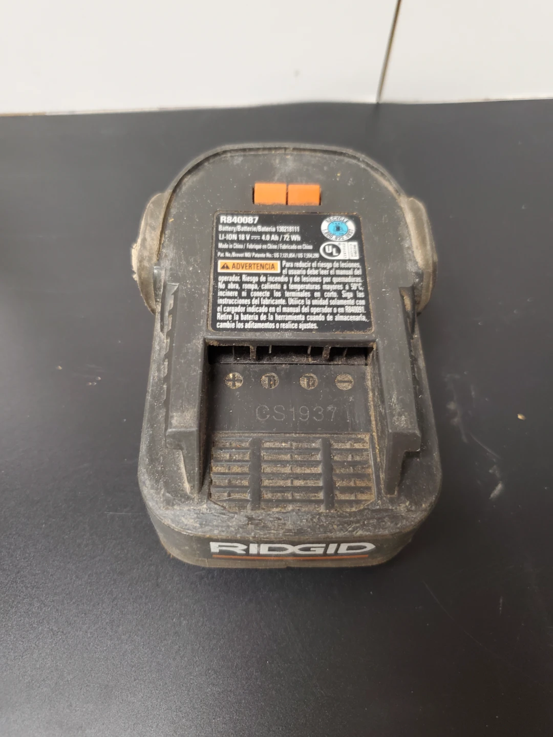 Ridgid 18V Hyper Lithium Ion 4.0 Ah Battery - photo 2