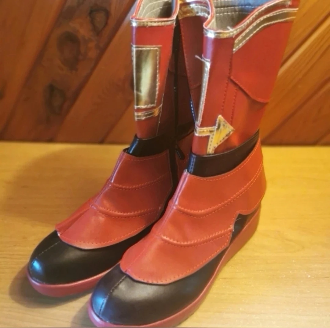 Red & Gold Cosplay Boots | Fits Size 8.5 - 9