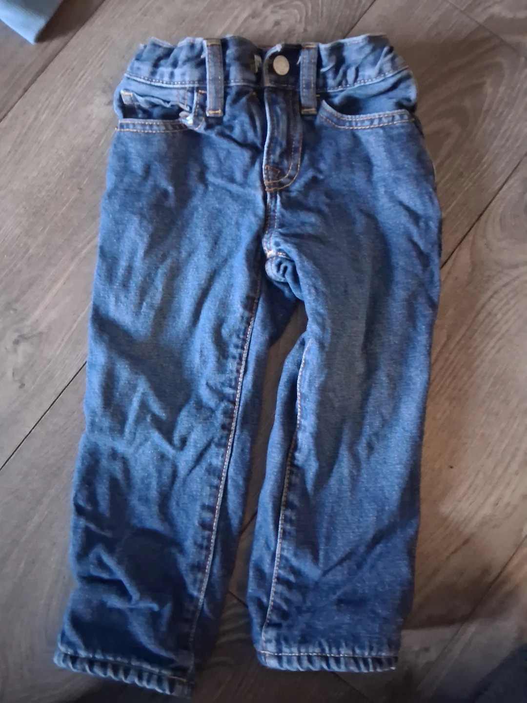 GAP fleece lined blue jeans 3 years