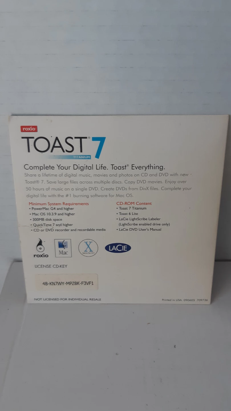 Roxio Toast 7 Titanium Software for Mac - photo 3