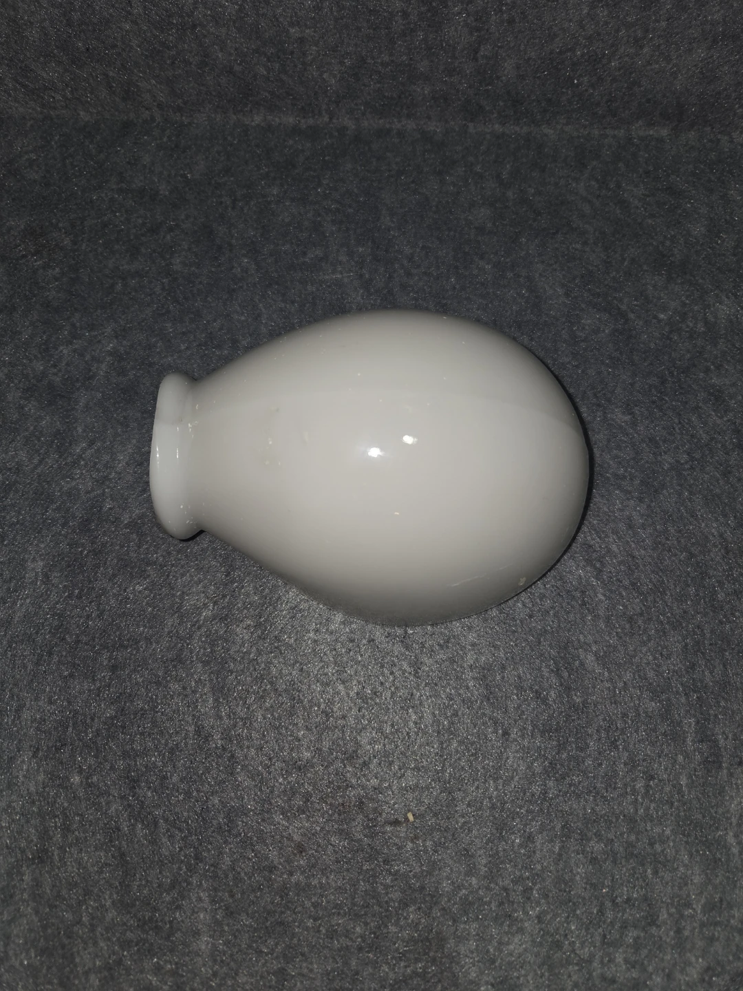 White Milk Glass Light Shade - photo 2