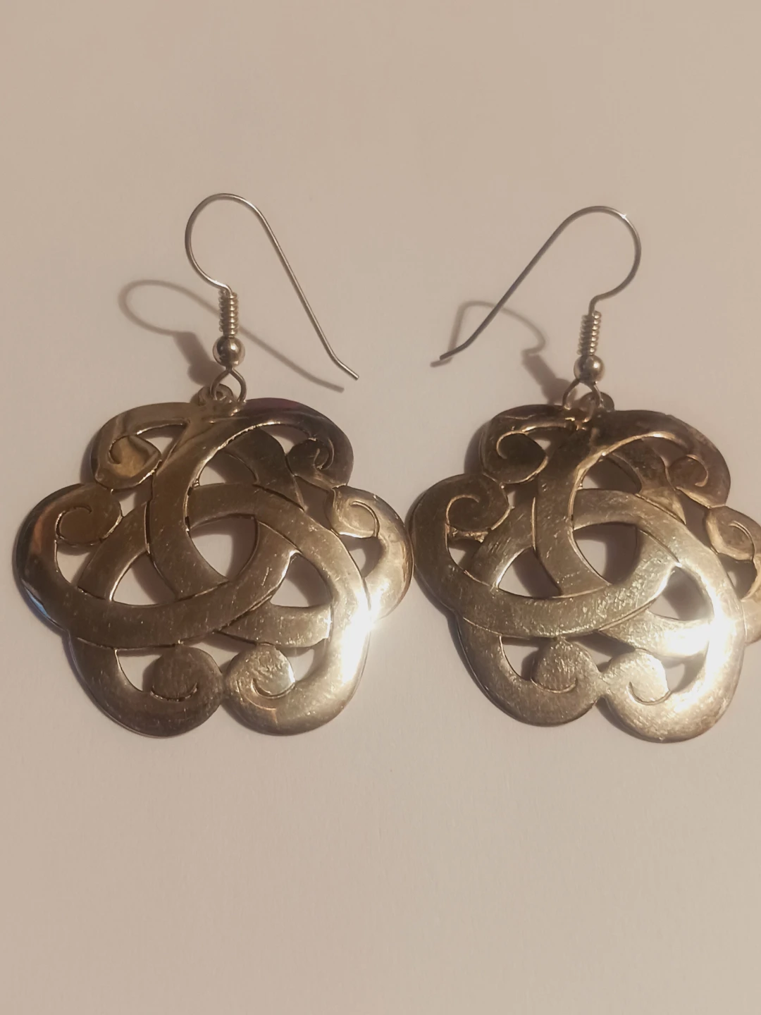 Sterling Silver 925 Endless Knot Celtic Knot Earrings - photo 2