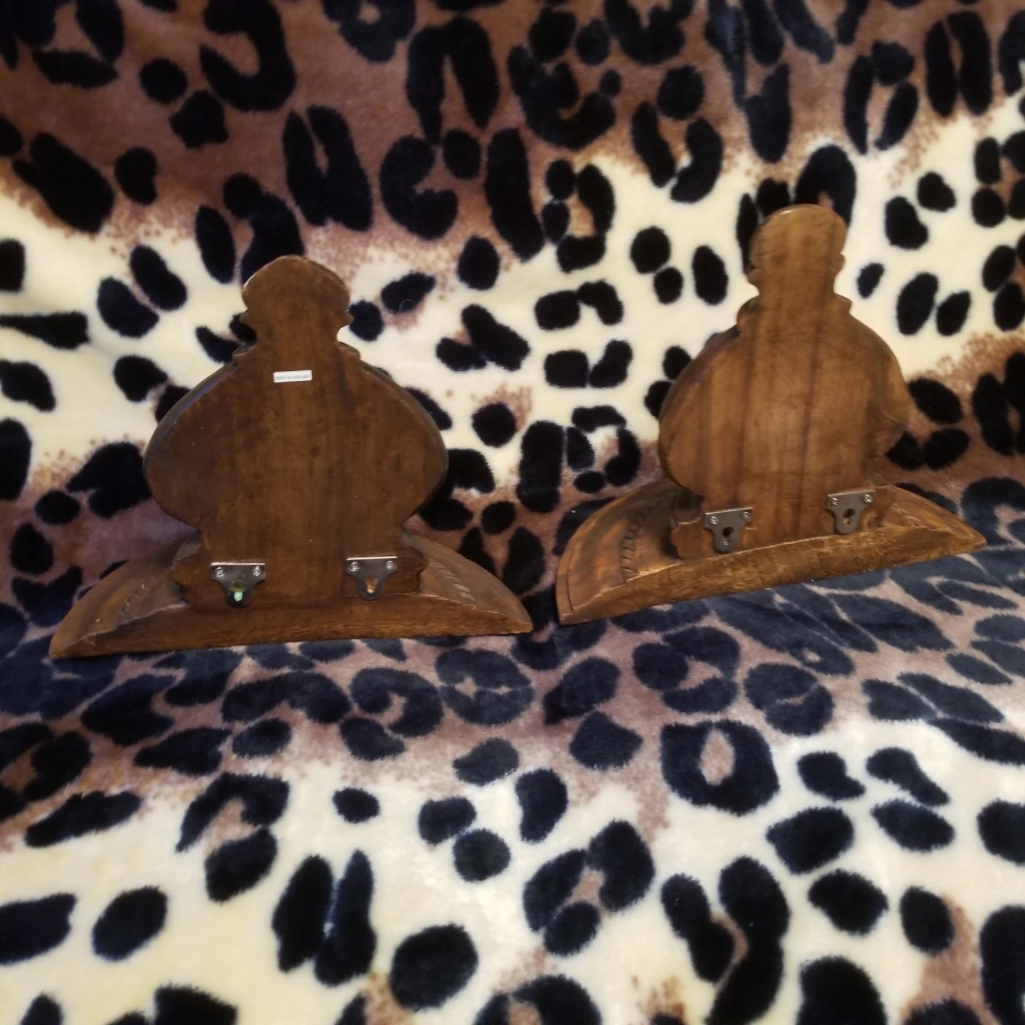 Set of 2 Vintage Wooden Wall Shelves - photo 5