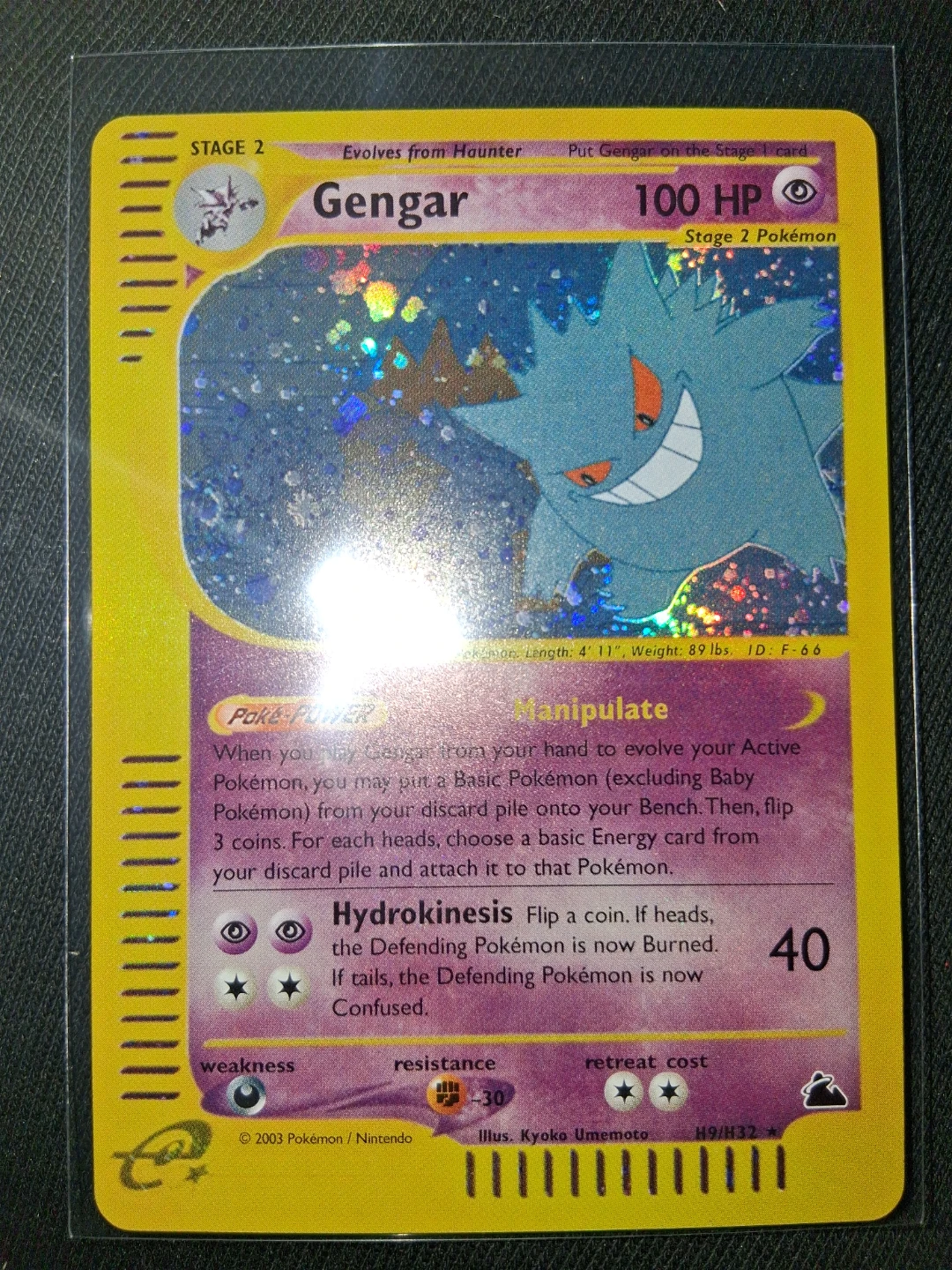 2003 Pokemon Expedition Gengar Holographic Card - photo 3