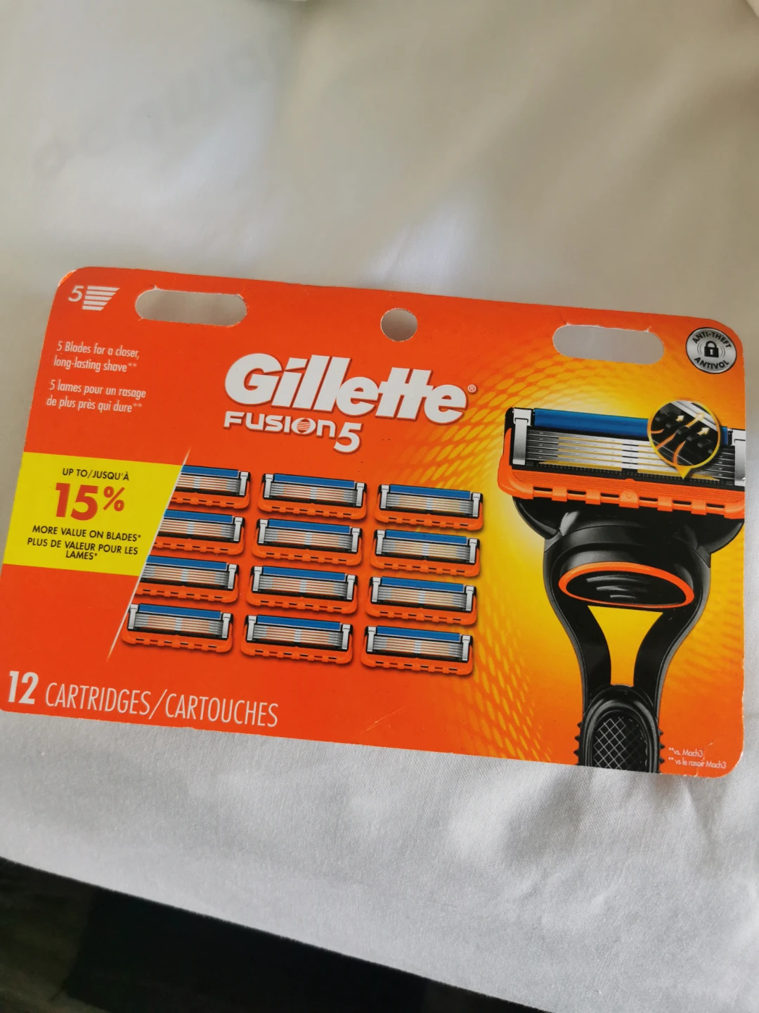 Gillette Fusion5 Razor Cartridges 12 Pack