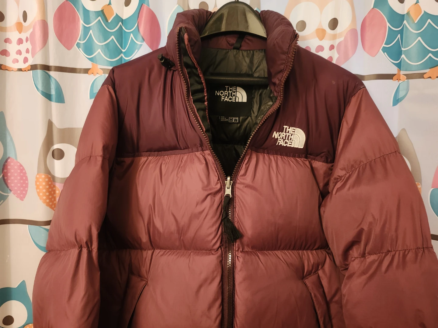 The North Face 700 Down Puffer Jacket Maroon