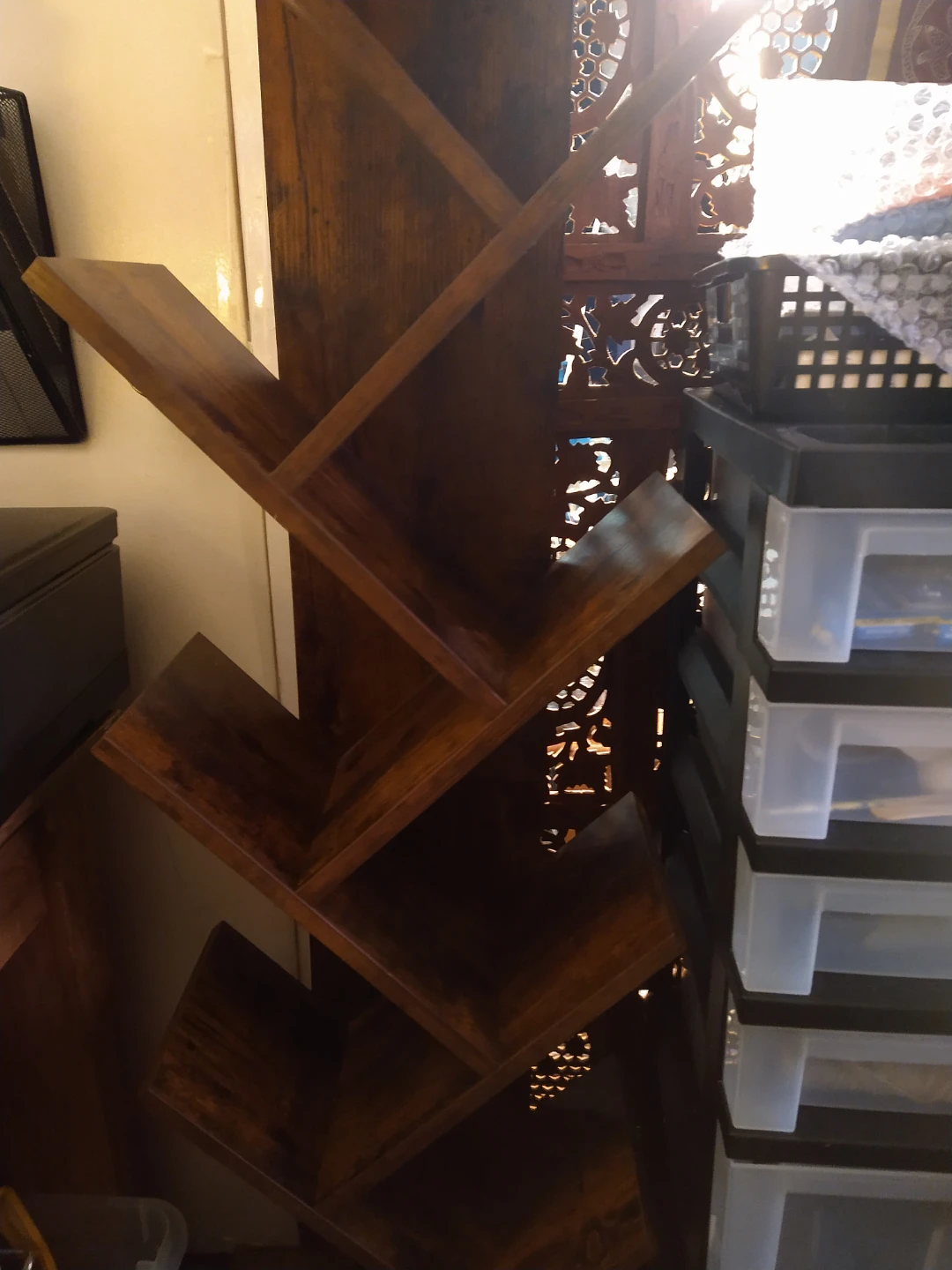 Dark Wood Tree Bookshelf - photo 2