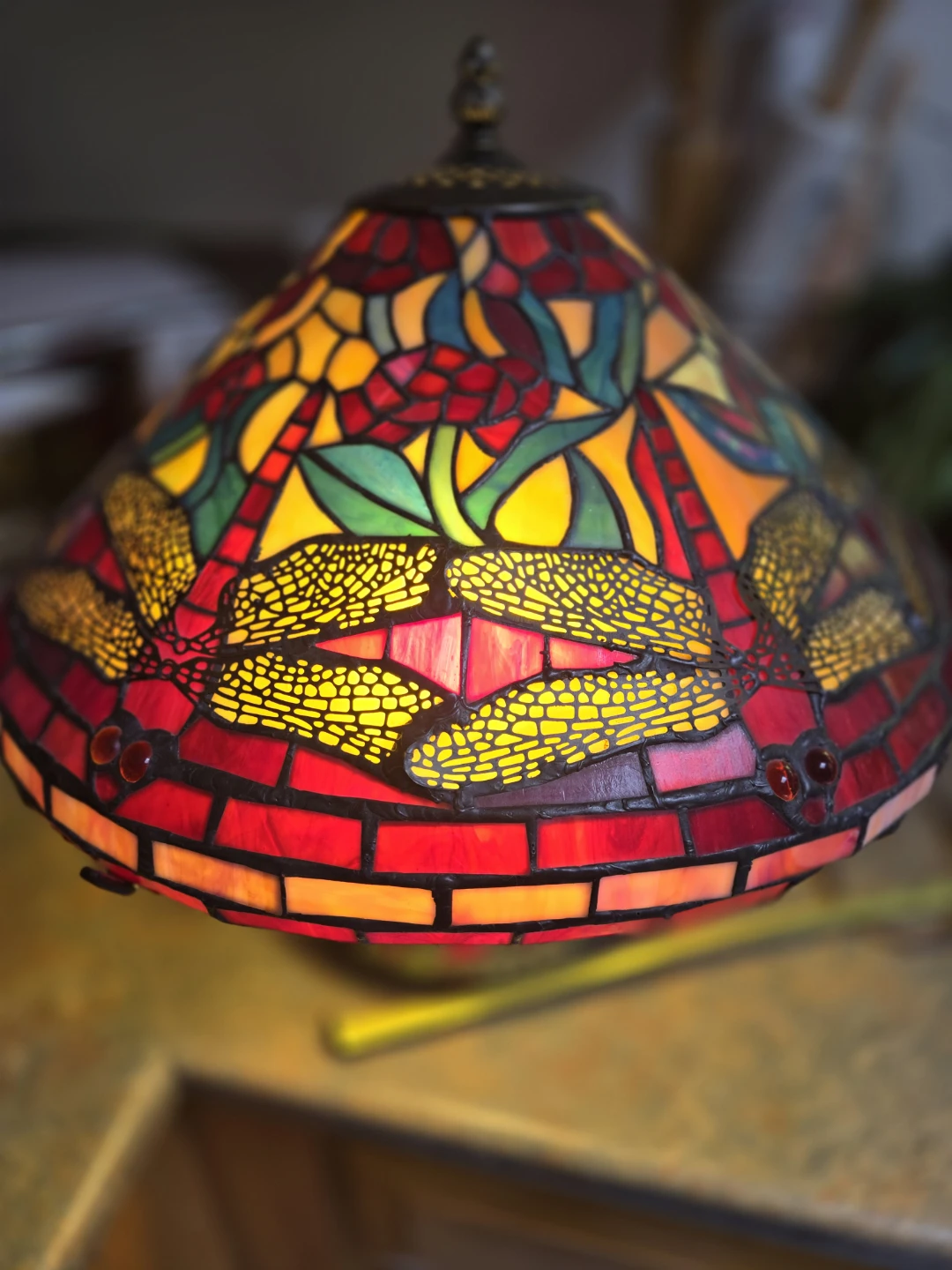 Dragonfly Tiffany Table Lamp - photo 5