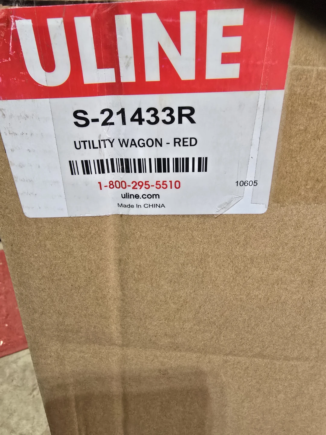 Uline Red Utility Wagon