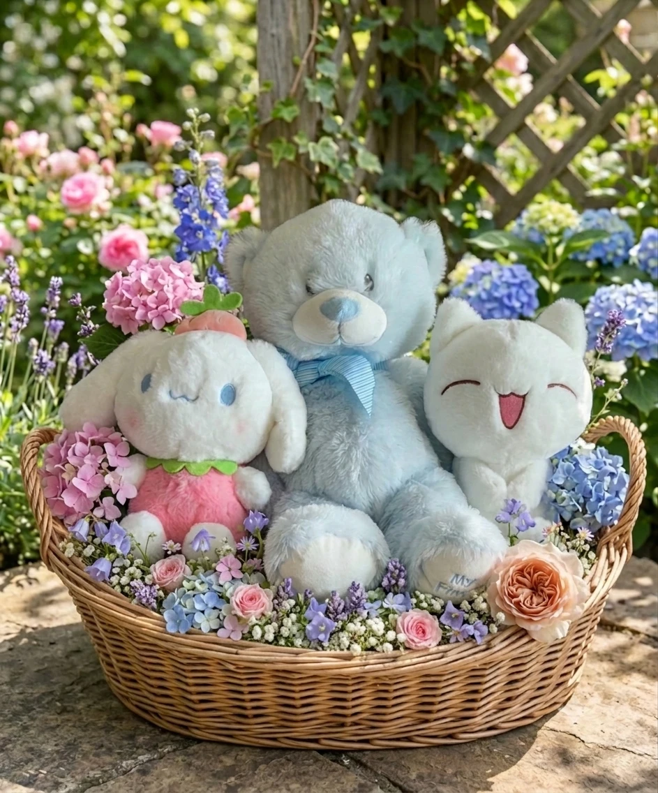 Set of Three Plush Toys