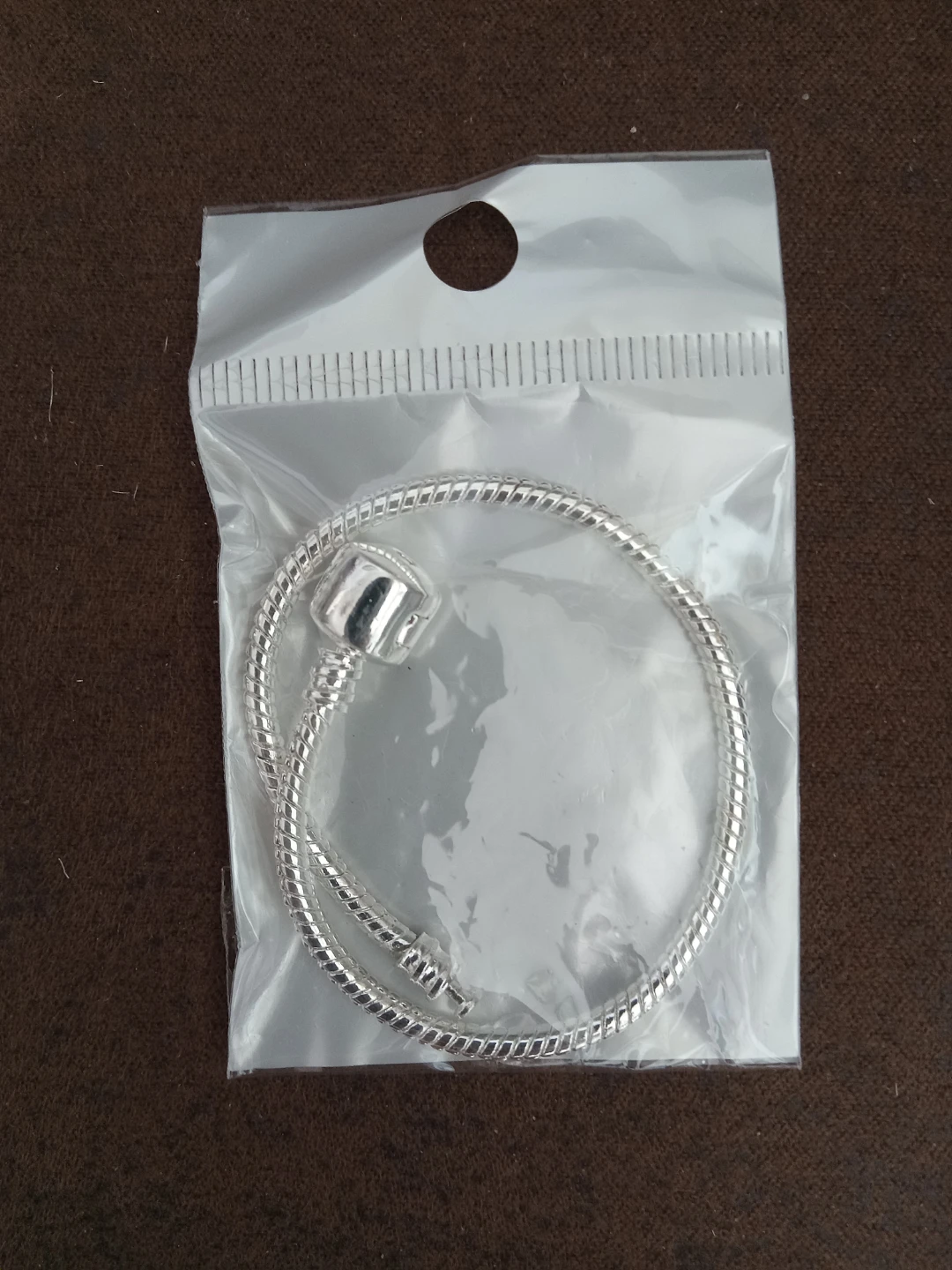 Silver-tone charm bracelet base - photo 2