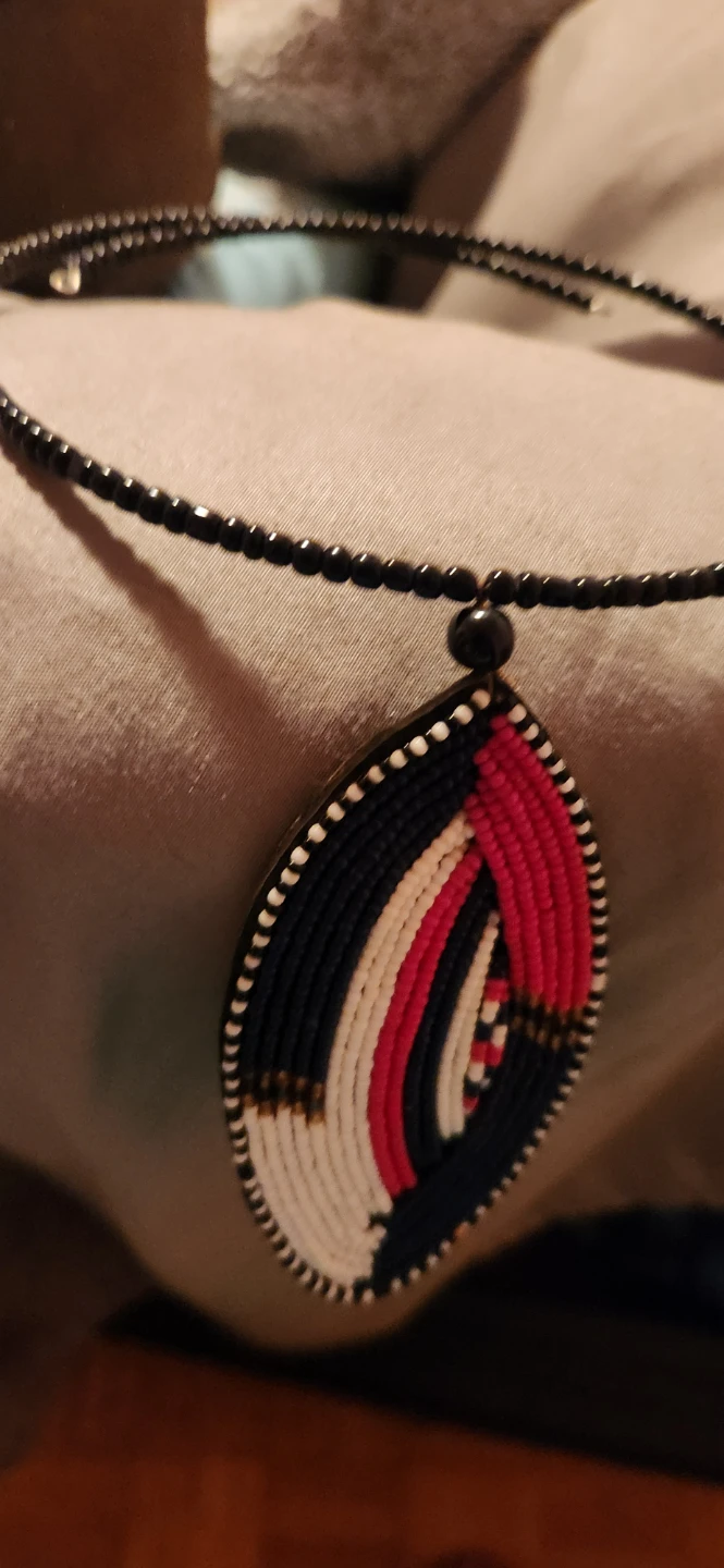 Beaded Pendant Necklace