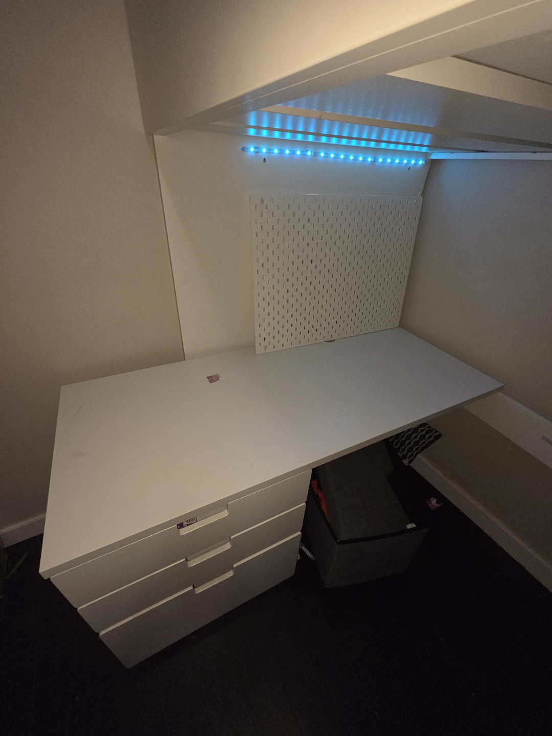 IKEA Loft Bed with Integrated Desk and Closet - photo 2