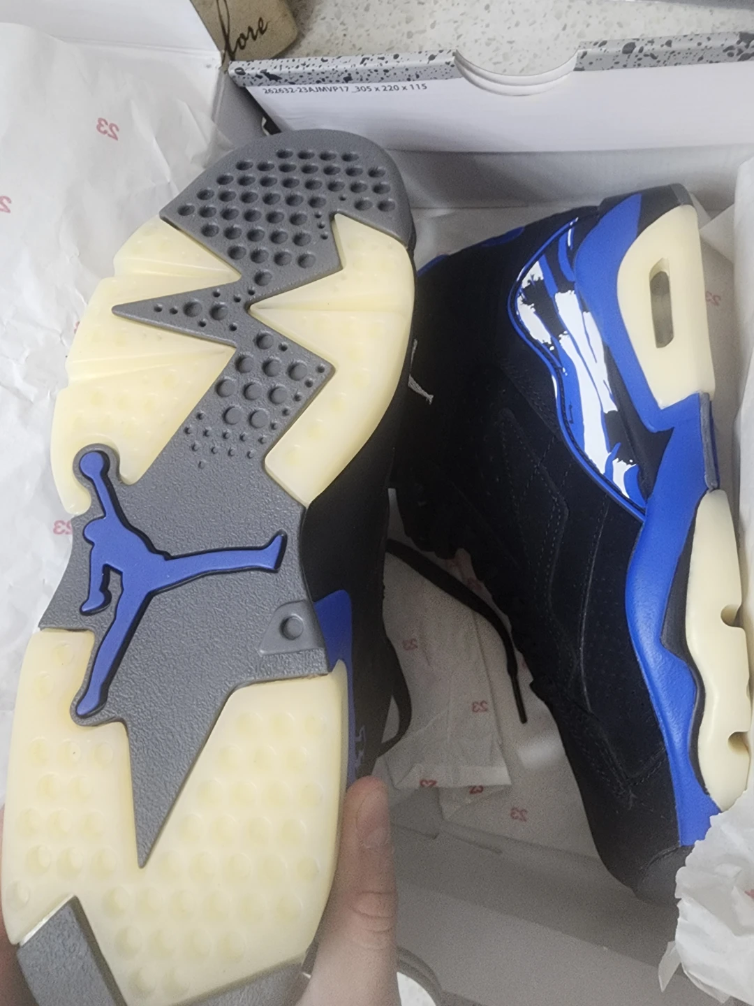 Nike Jordan MVP Black/White-Varsity Royal Women's Size 8 - photo 3