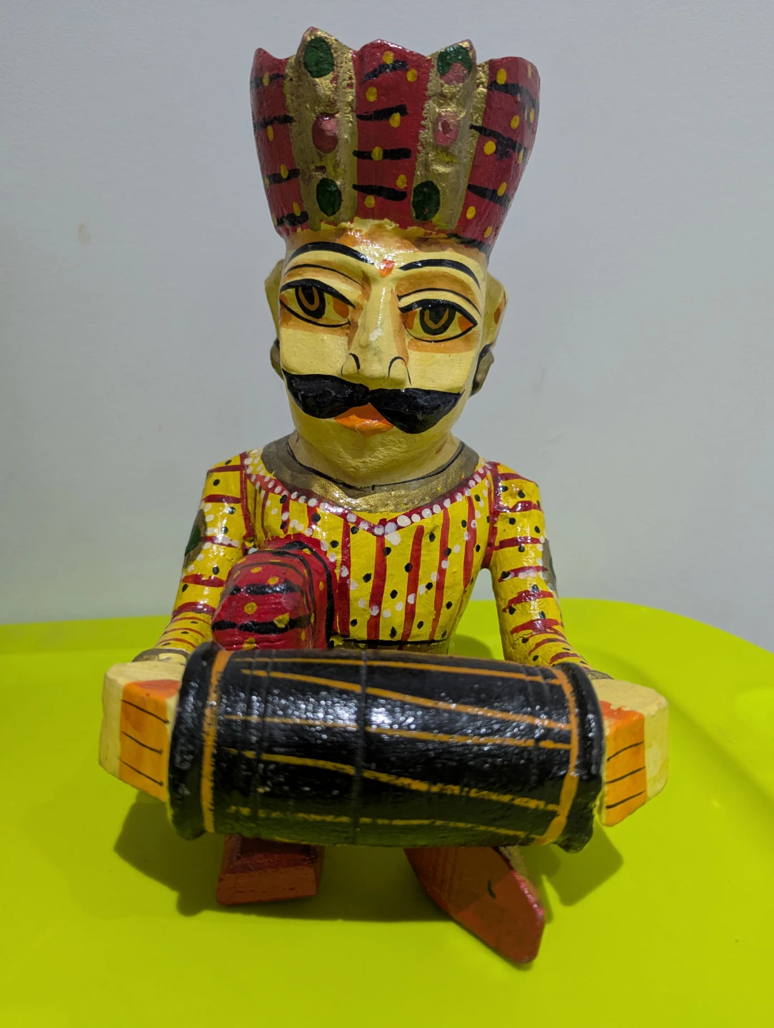 Hand-Painted Wooden Musician Figures - photo 2