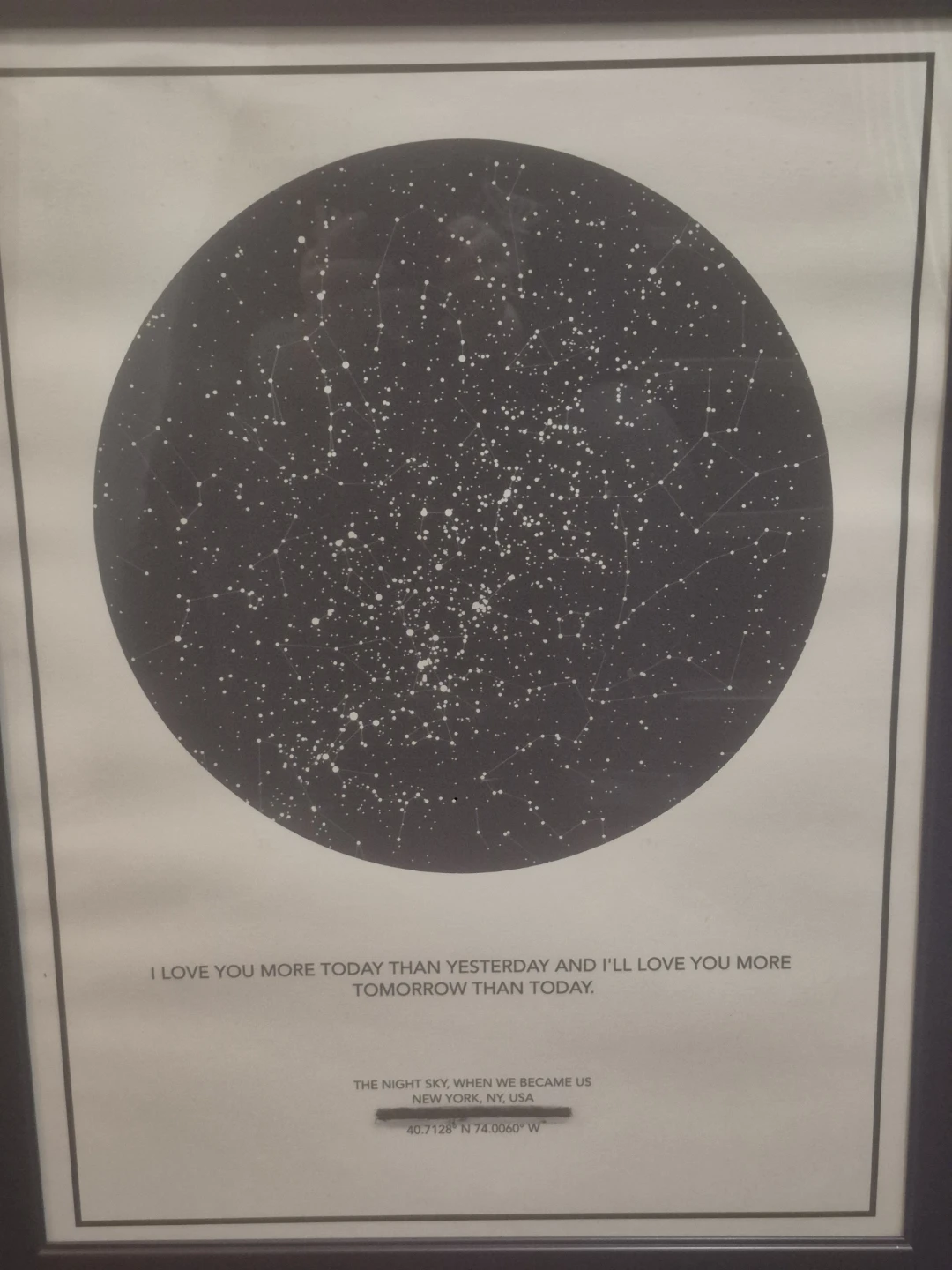 Custom Star Map Framed Print