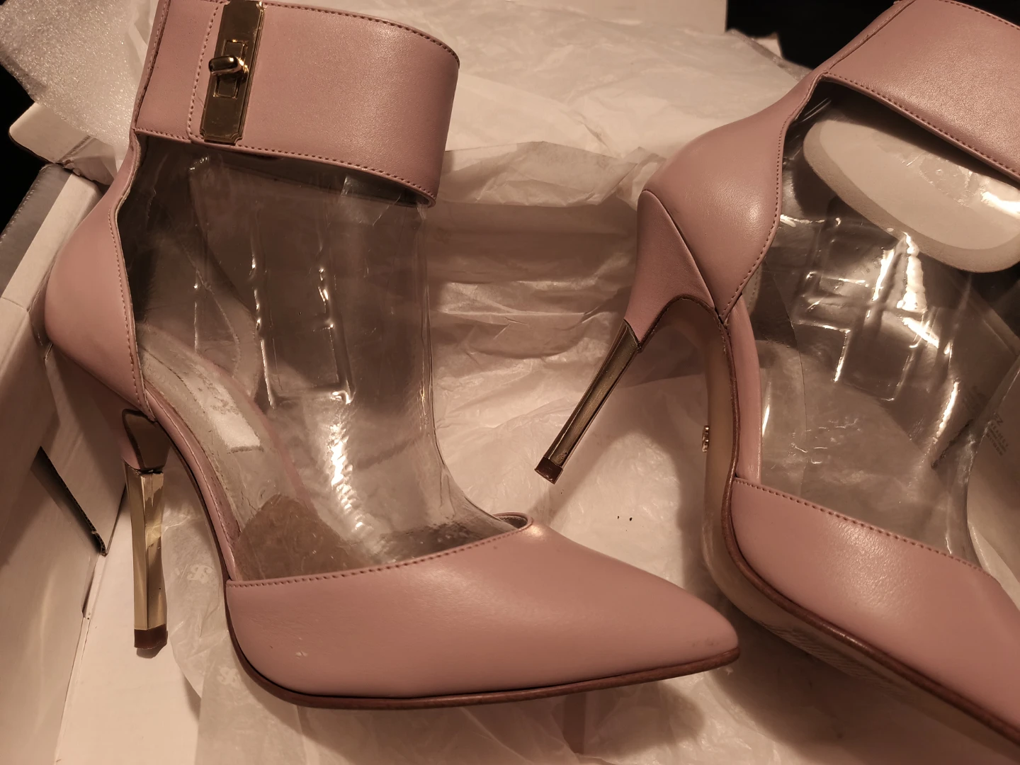 Andrea Pink Ankle Strap Stiletto Heels - photo 2