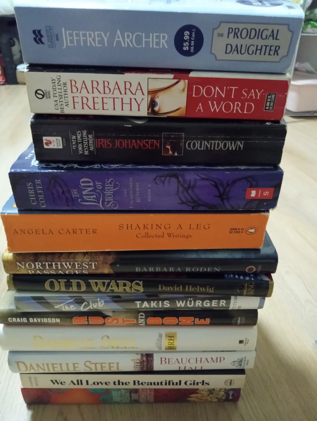 Collection assorted books $15 stack. Moving sales.