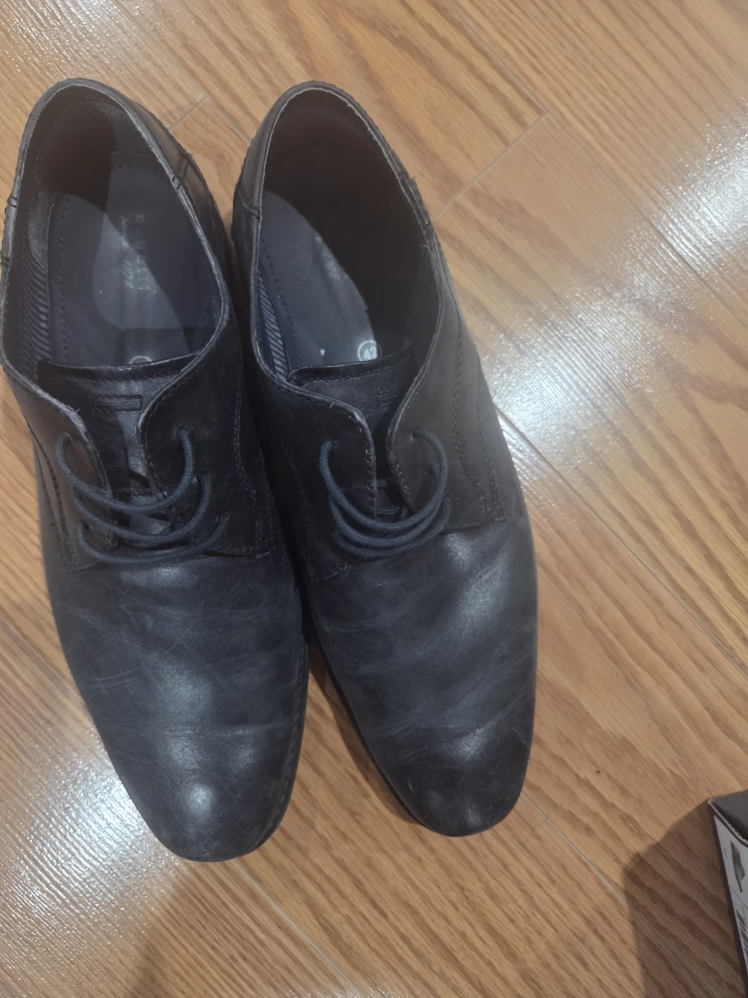Bugatti black dress shoes size 42