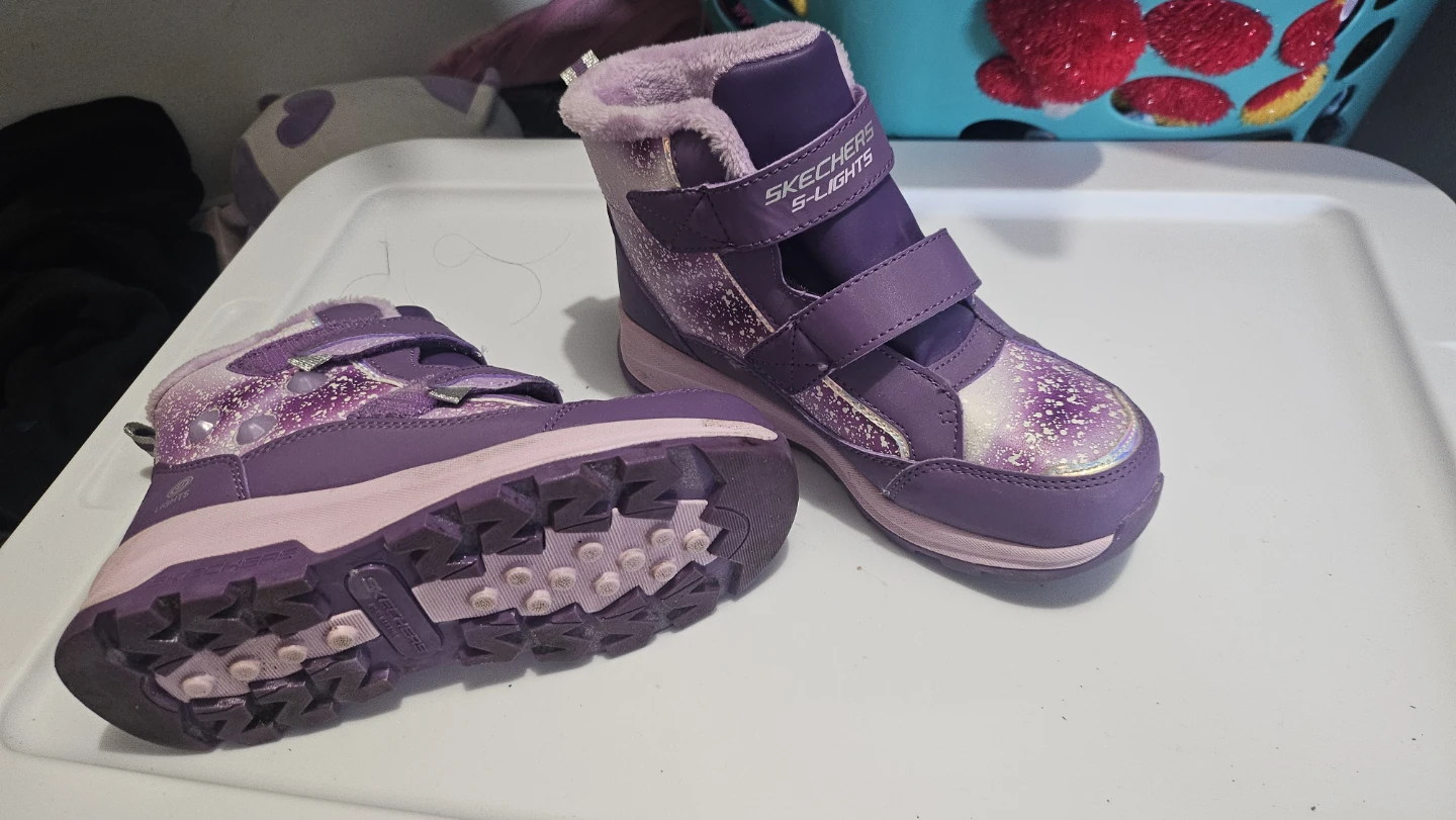 Skechers S-Lights Purple Boots - photo 2