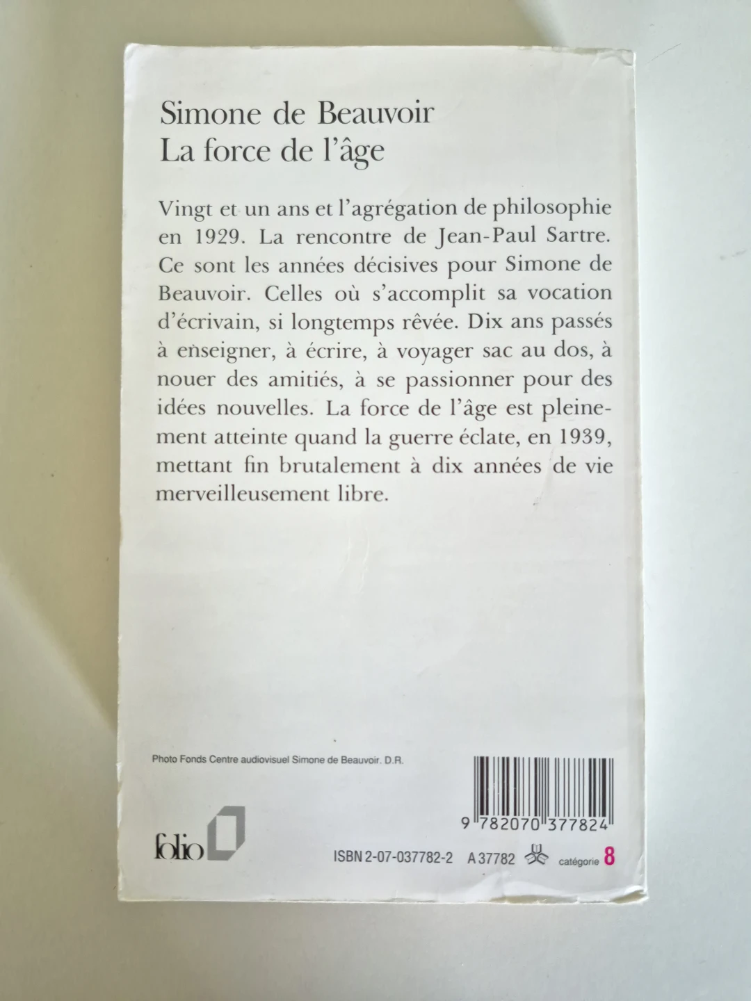 French Book: Simone de Beauvoir: La Force de l'âge - photo 4