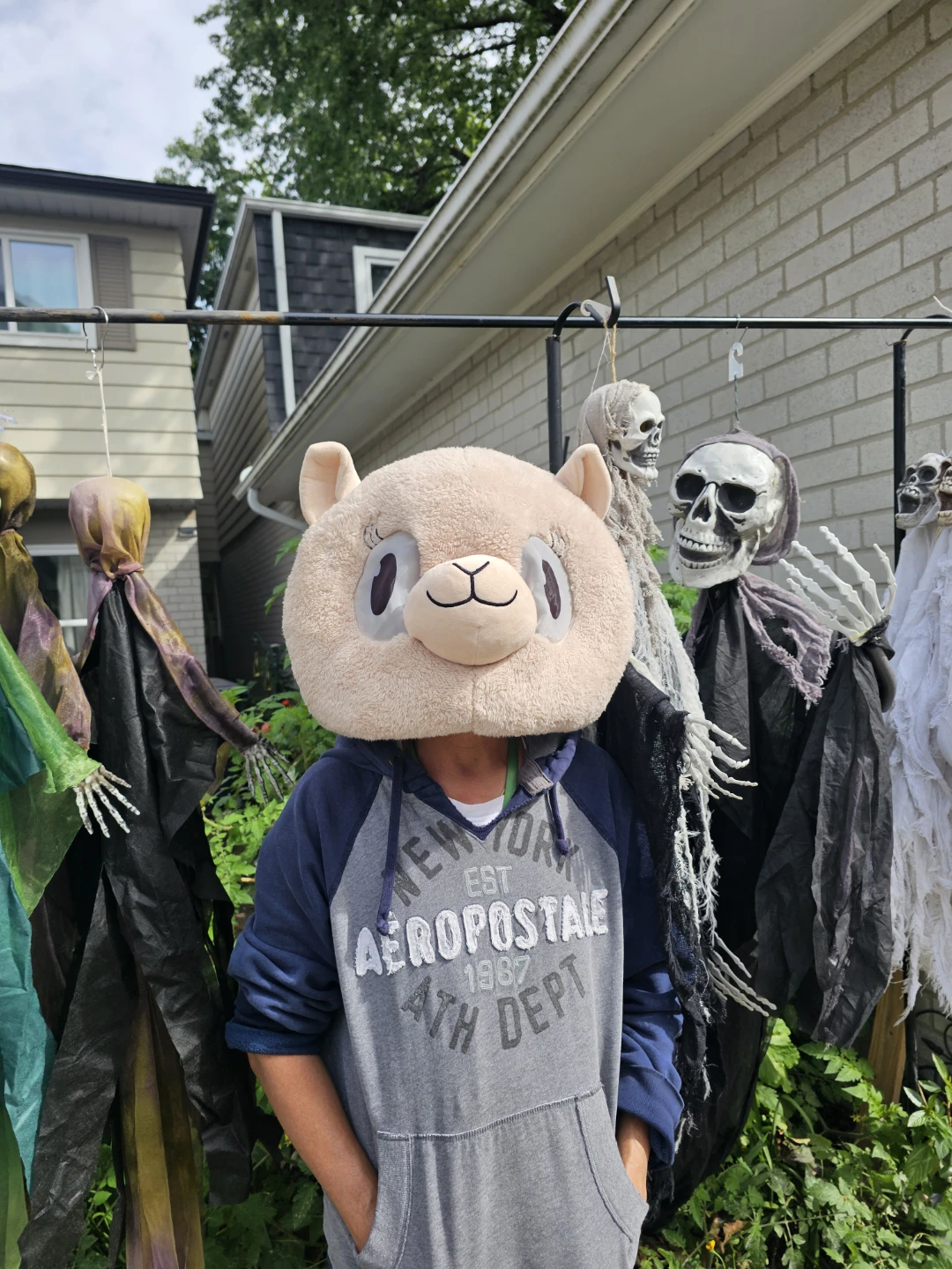 Plush Alpaca Costume Mask - photo 3