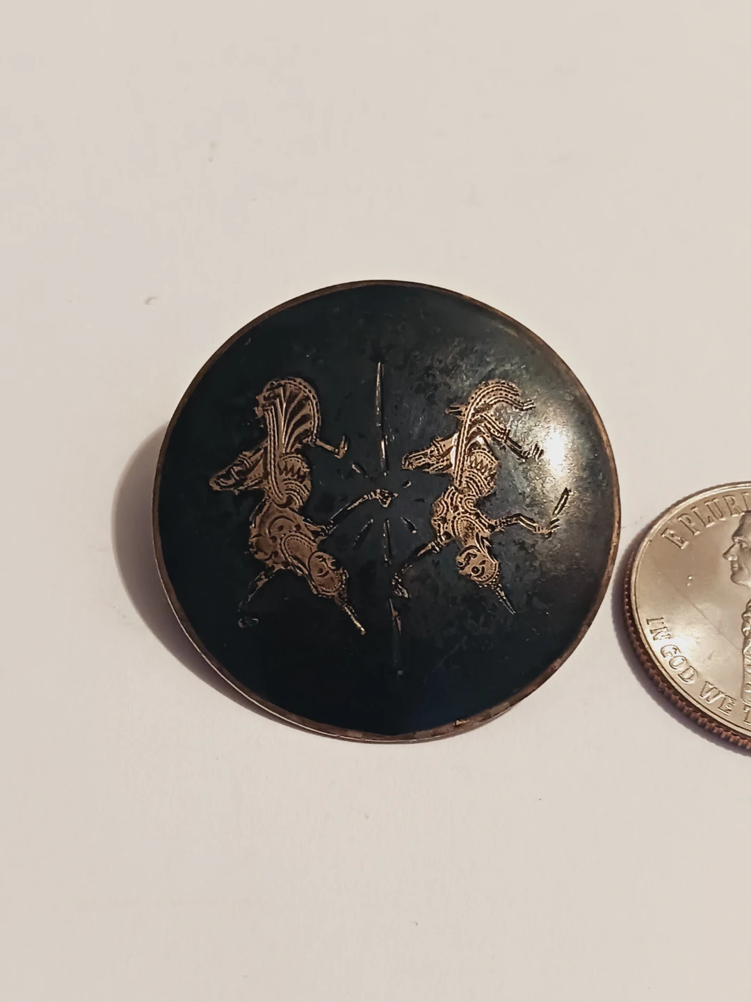 Siam Niello Thai Dancers Sterling silver Brooch - photo 2