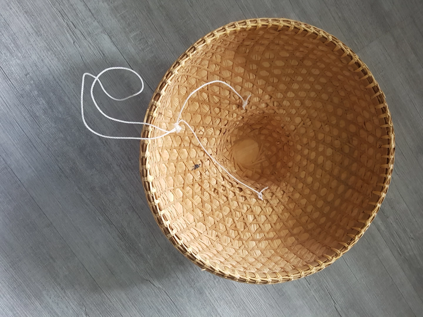 Big Vintage Woven Straw Conical Hat/antique - photo 4