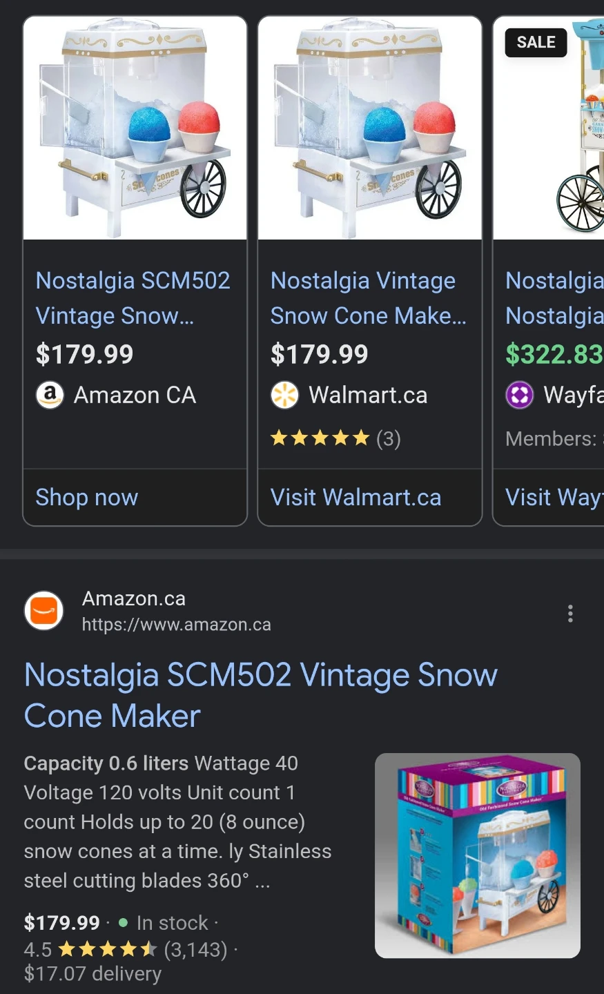 BNIB - Nostalgia Electrics Vintage Snow Cone Maker - photo 3