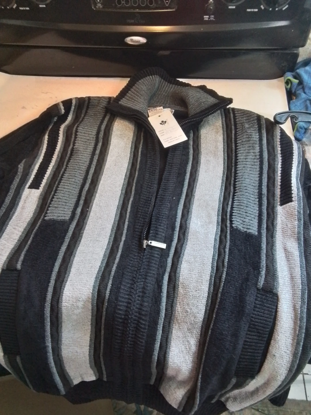 Sweet Tiger Full-Zip Men's Cardigan, Size Medium - photo 5