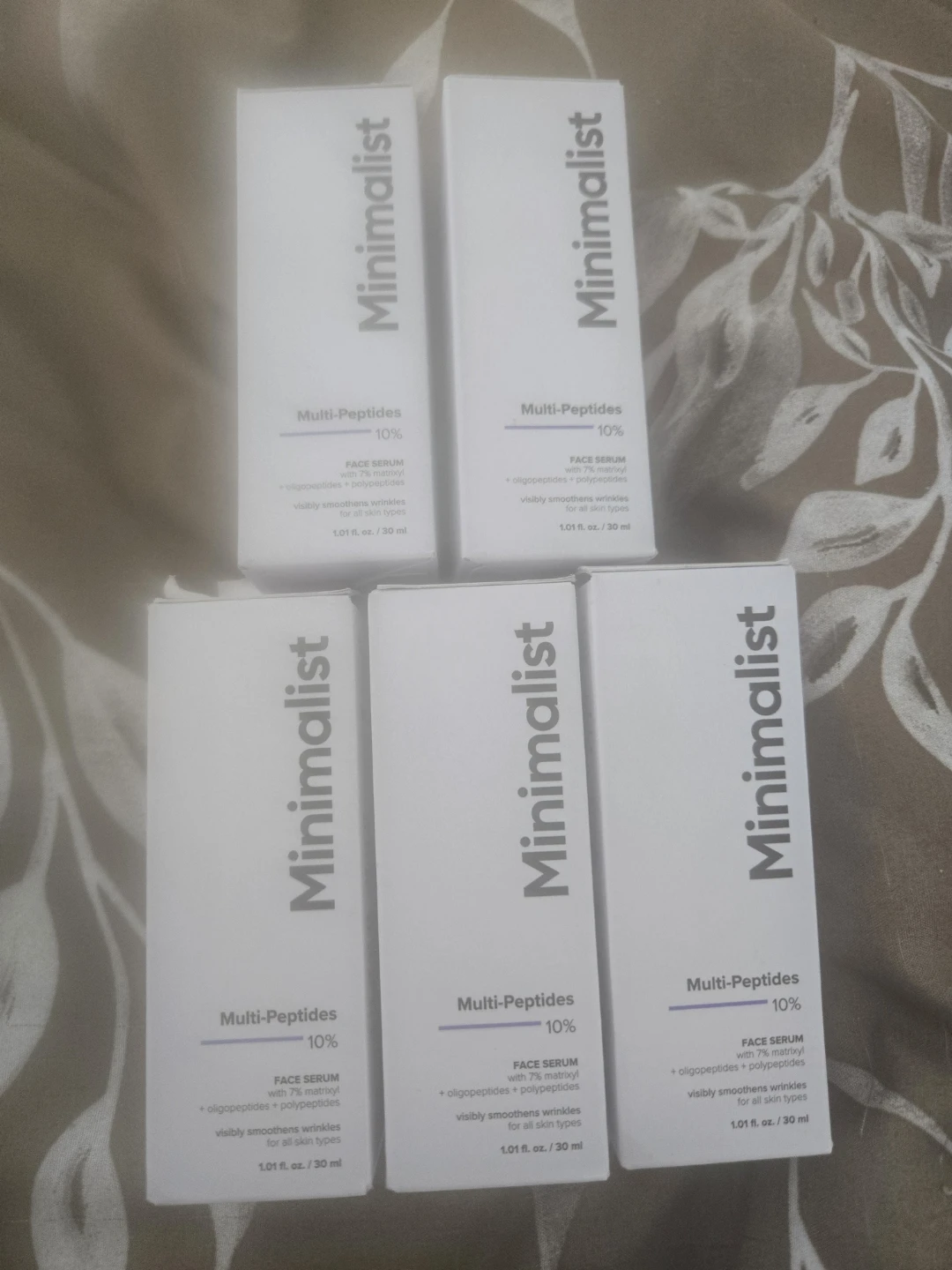 5 for 80 Minimalist Multi-Peptides Face Serum (5-pack)