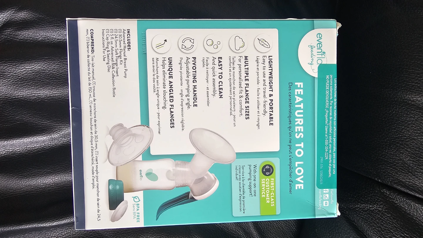 Evenflo Feeding Advanced Manual Breast Pump - photo 3