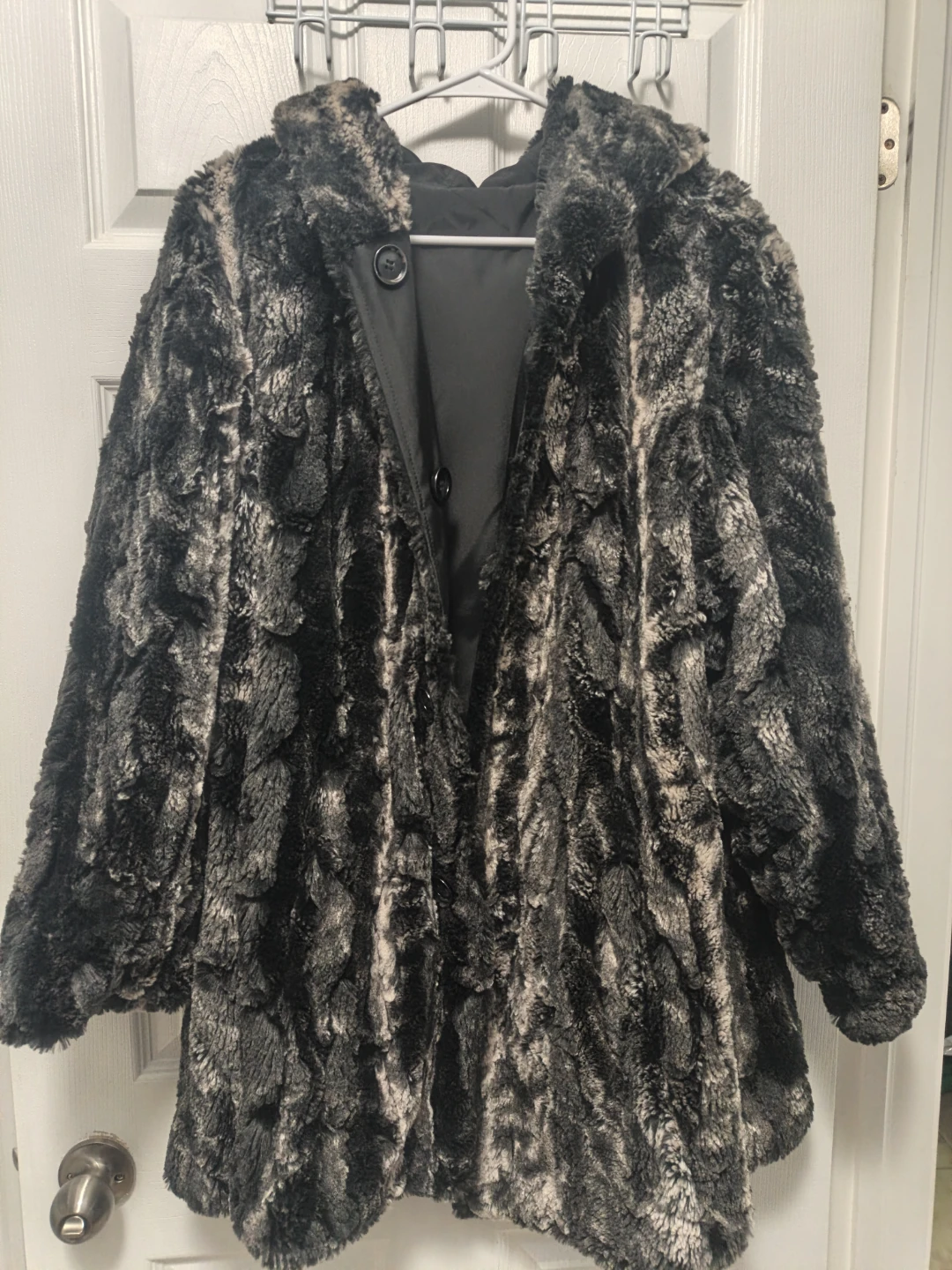 Reversible Faux Fur Hooded Coat - photo 3