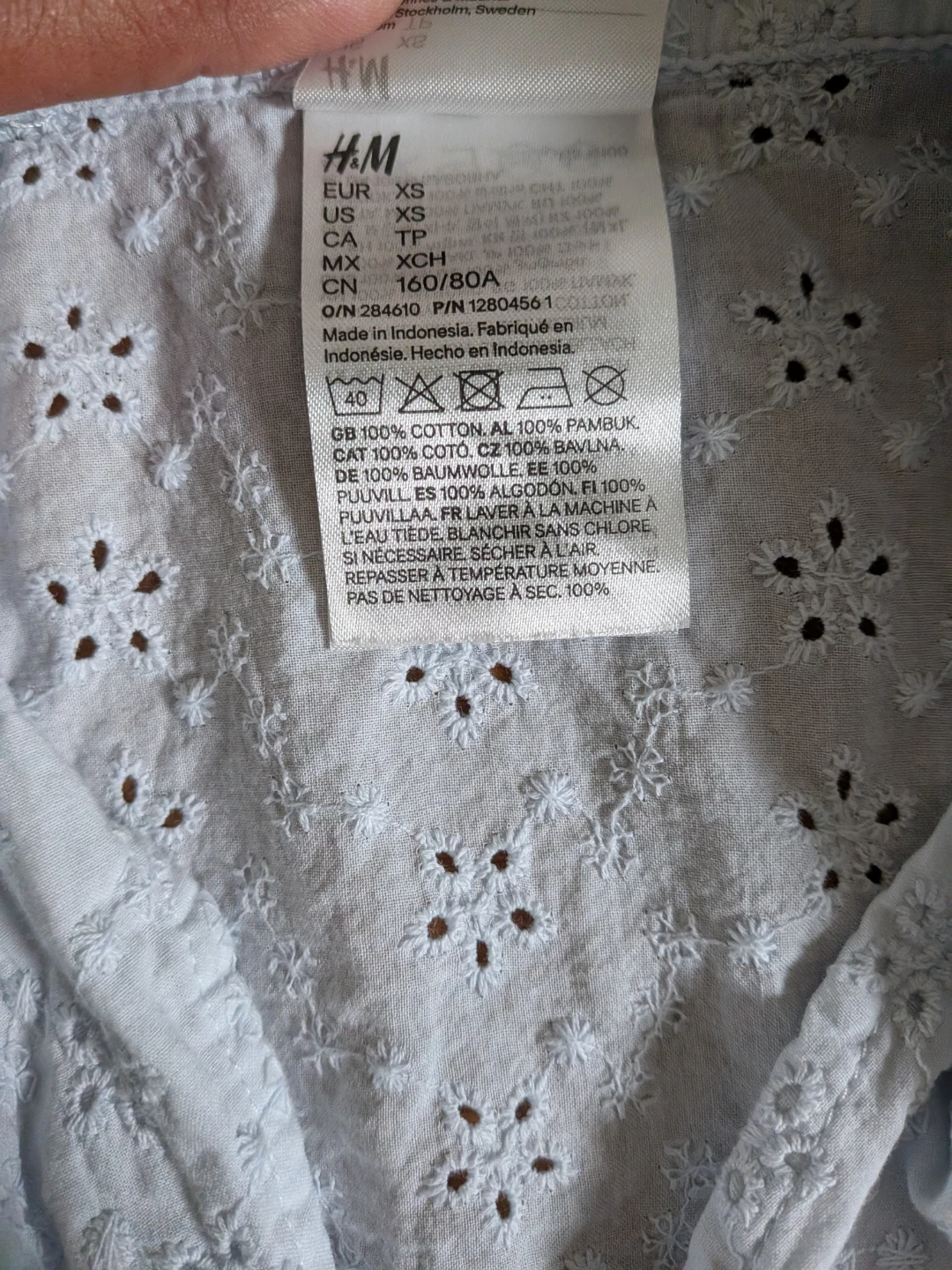 🏈H&M Eyelet Pajama Set - Size XS - photo 4