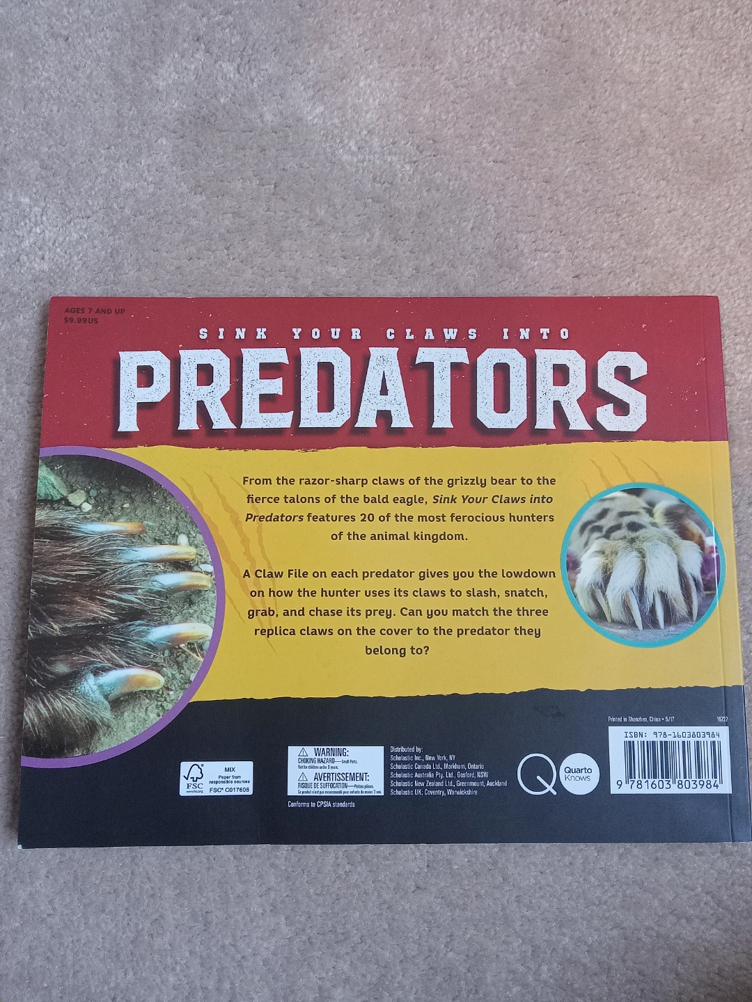 Sink Your Claws Into Predators Book - photo 3