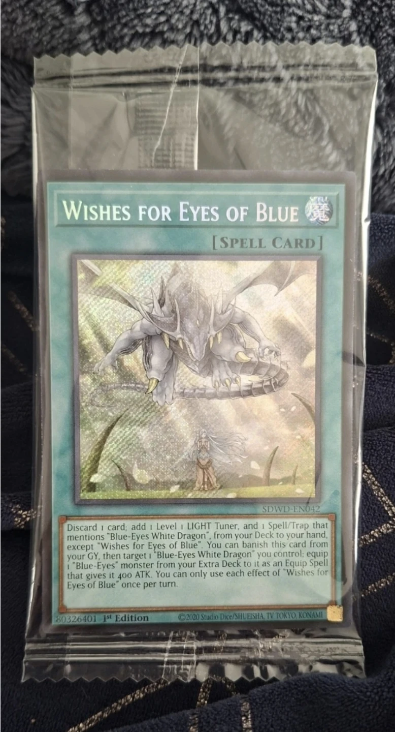 Yugioh Wishes for Eyes of Blue quarter century rare sealed! - photo 2