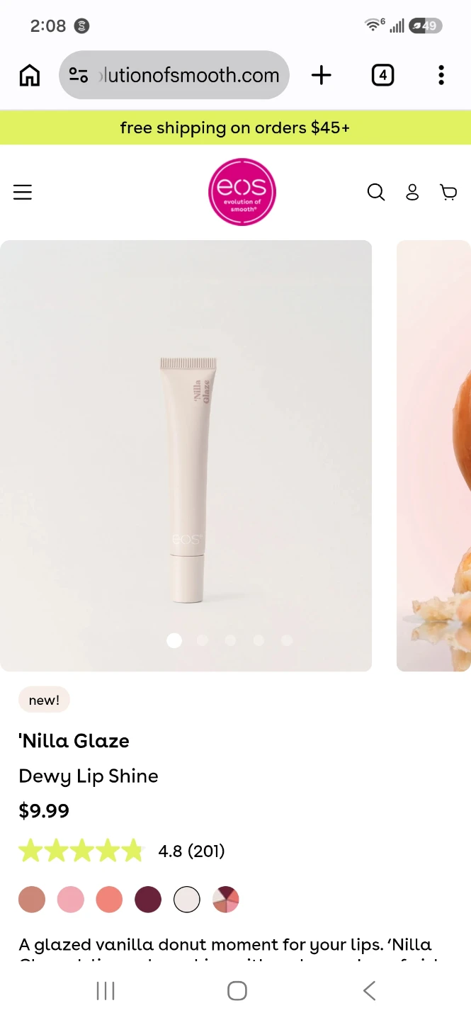 eos 'Nilla Glaze Dewy Lip Shine 🏈 - photo 3