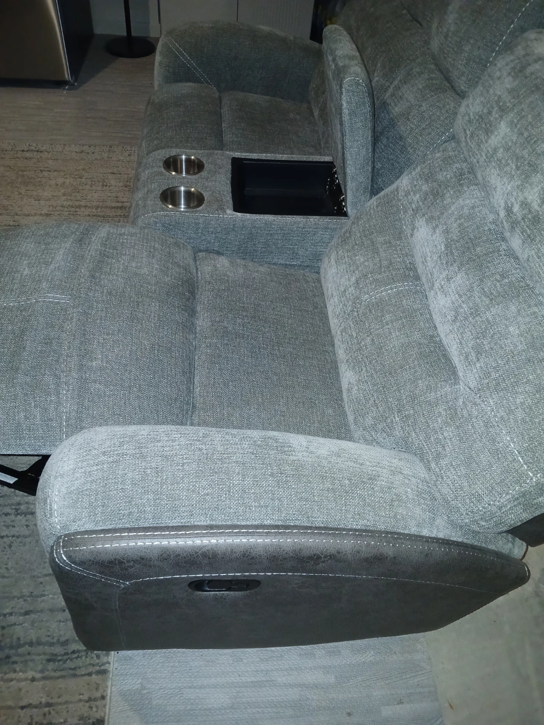 Gray Dual Reclining Loveseat - photo 4