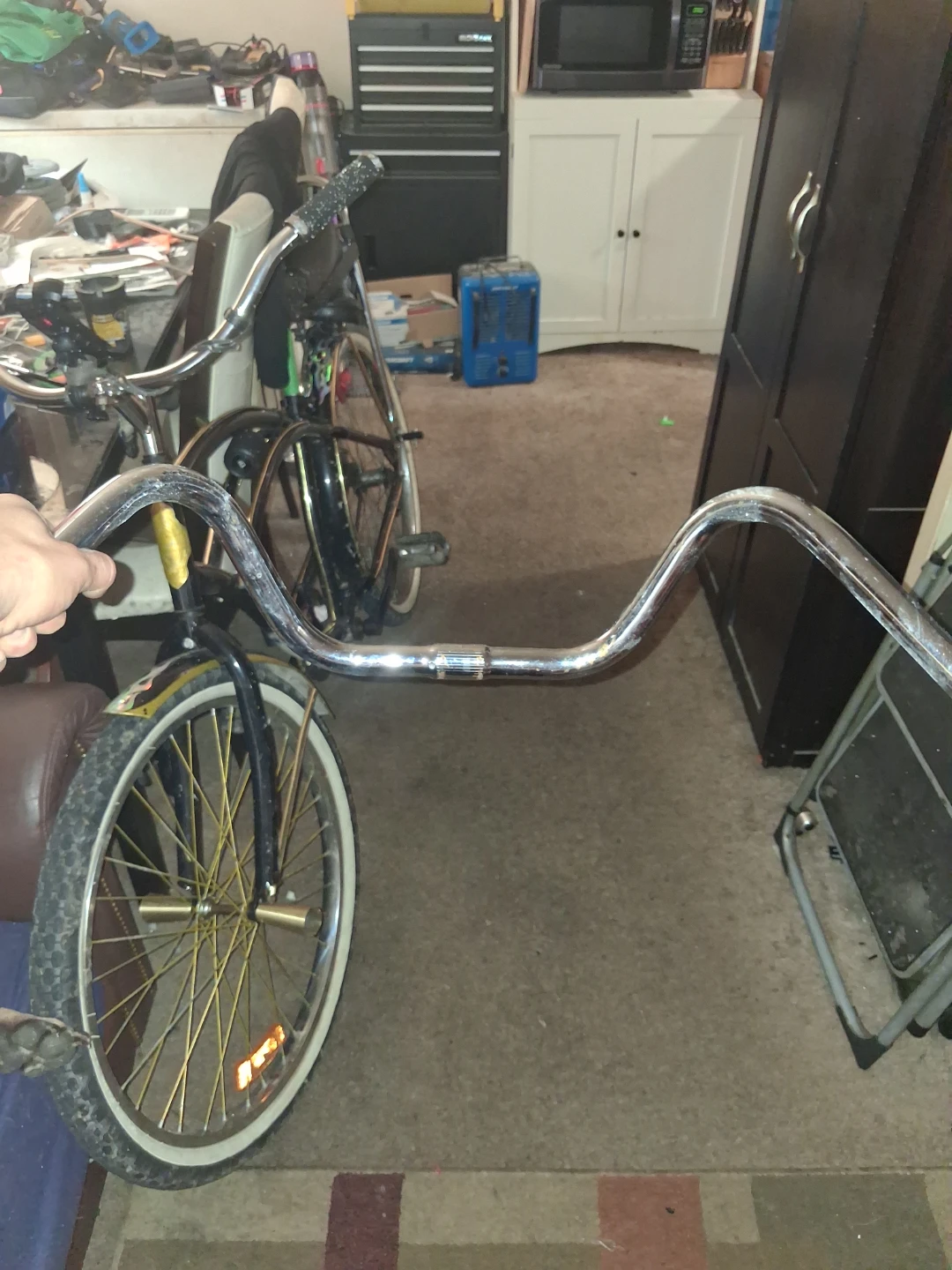 Chrome Bicycle Handlebars - photo 2