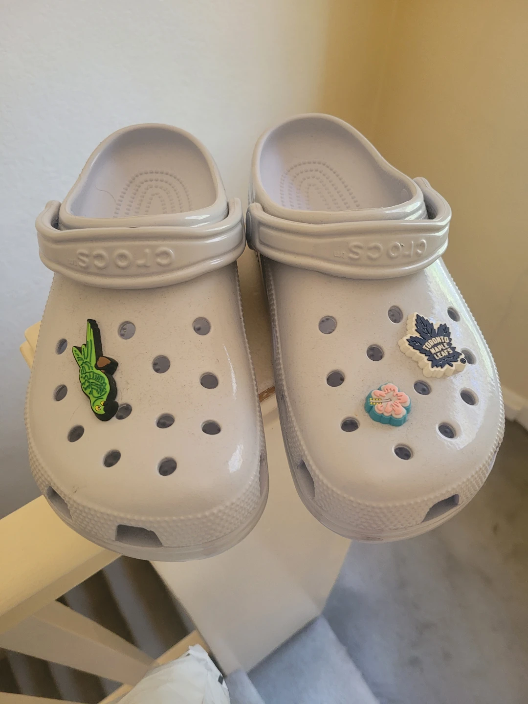 Crocs with Jibbitz charms