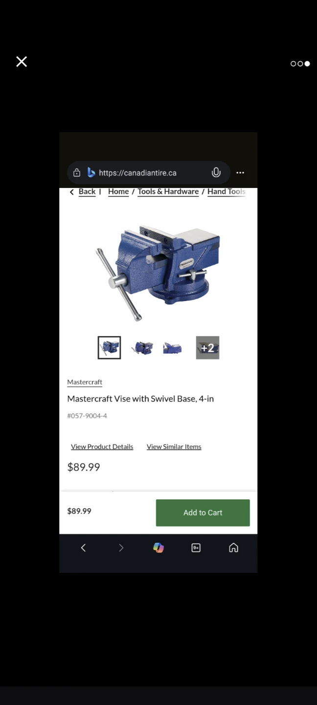 Mastercraft 4-inch Vise with Swivel Base - photo 3
